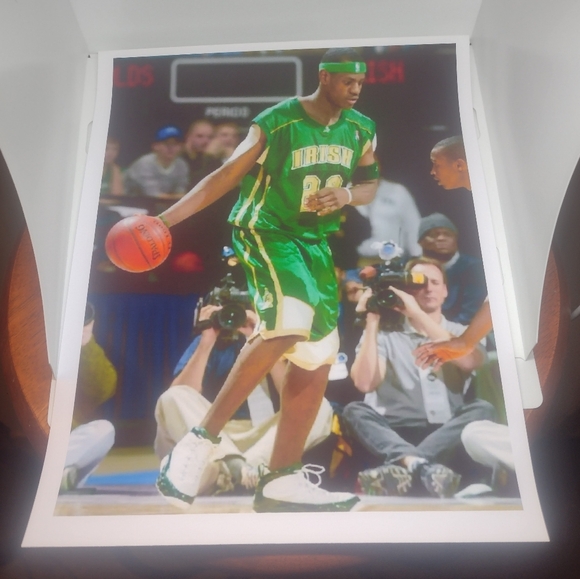 LEBRON JAMES HIGH SCHOOL☘️11 POSTER ULTRA GLOSSY REPRINT 8.5x11 BUNDLE SET!☘️👀 - Picture 4 of 11
